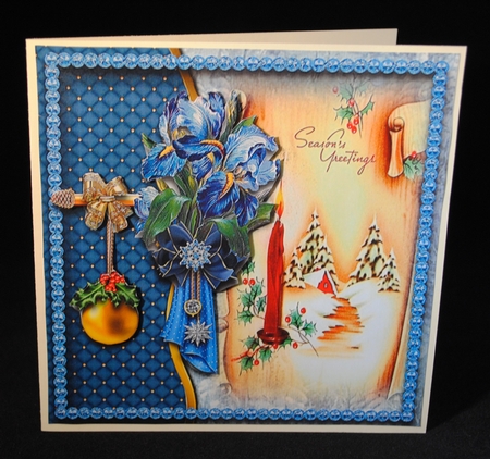 Christmas Blue 15 by Yvonne Middleton