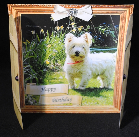 6x6 THROUGH THE GARDEN GATES WESTIE MULTI USE GET WELL BIRTHDAY ETC 6x6 UNISEX 6 by Yvonne Middleton