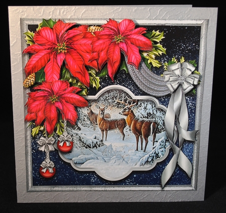 Starry Night Poinsettia Palette 1 by Yvonne Middleton