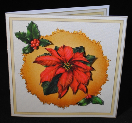 Poinsettia Bauble Gift Mini Kit by Yvonne Middleton