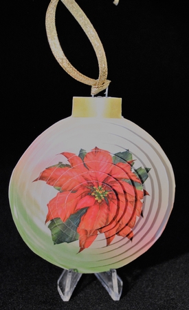 Poinsettia Bauble Gift Mini Kit by Yvonne Middleton