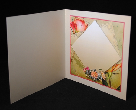 Say it with Roses - Diamond Pyramid Card Mini Kit by Yvonne Middleton