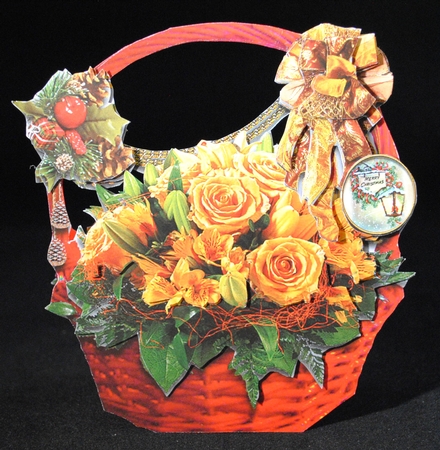 Christmas Basket 1 by Yvonne Middleton