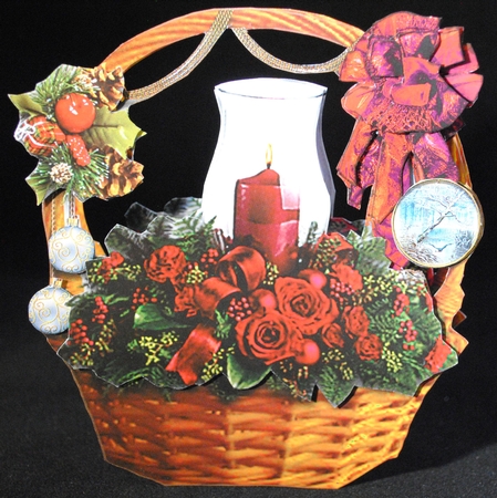 Christmas Basket 5 by Yvonne Middleton