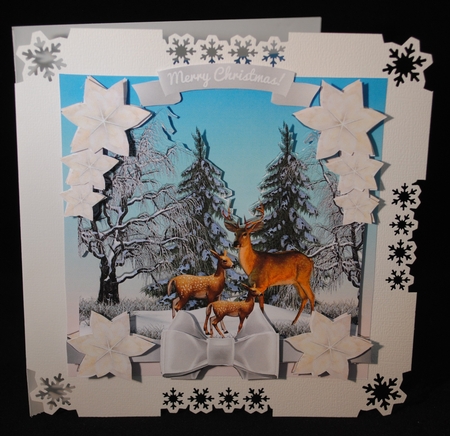 WINTER DEER SCENE 2  by Yvonne Middleton