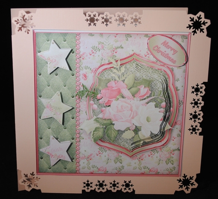 Bouquet for Christmas Border Card Mini Kit by Yvonne Middleton