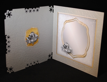 Silver and Gold Christmas Border Card Mini Kit by Yvonne Middleton