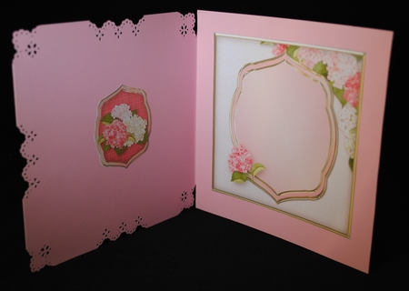 Pretty Hydrangeas Border Card Mini Kit by Yvonne Middleton
