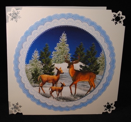 WINTER DEER TOPPERS  by Yvonne Middleton