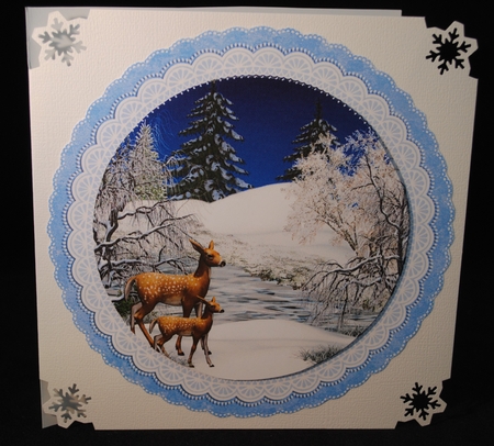 WINTER DEER TOPPERS  by Yvonne Middleton