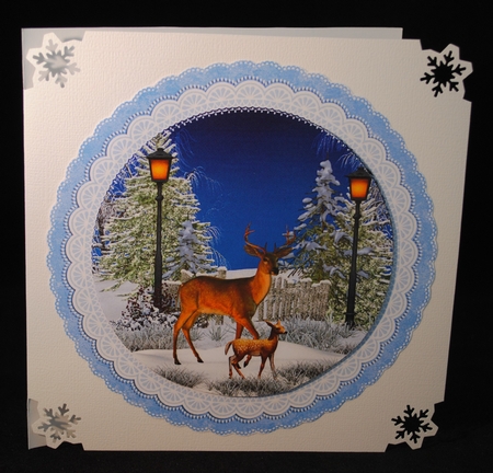 WINTER DEER TOPPERS  by Yvonne Middleton