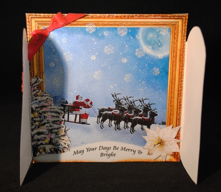THROUGH THE GATES SANTAS SNOWY CHRISTMAS 6x6 by Yvonne Middleton