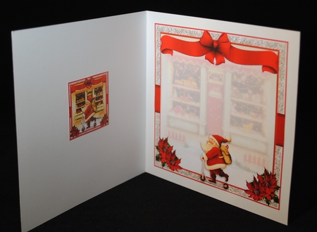 Santa Scooter Express card Front Kit by Yvonne Middleton