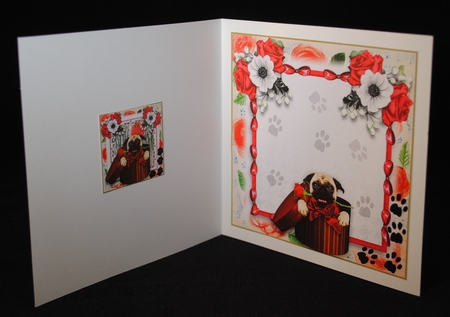 A Puppy Gift Card Front Kit by Yvonne Middleton
