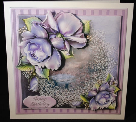 Peaceful Woodland Decoupage Card Mini Kit by Yvonne Middleton