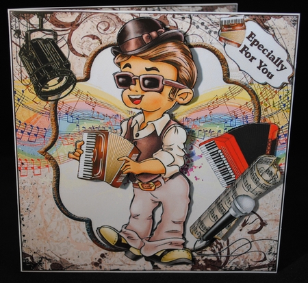 8x8 Accordian man mini kit by Yvonne Middleton