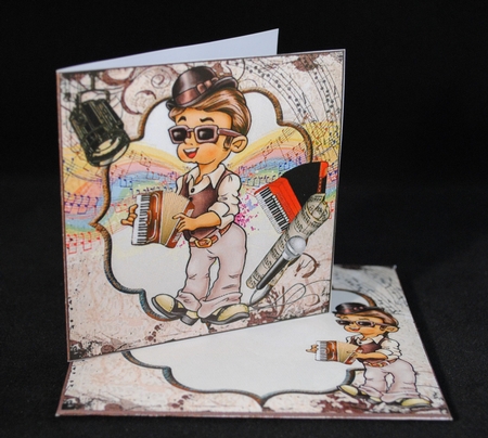 8x8 Accordian man mini kit by Yvonne Middleton