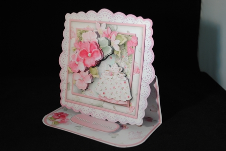 Afternoon Tea - Lace Edged Easel Card Mini Kit by Yvonne Middleton