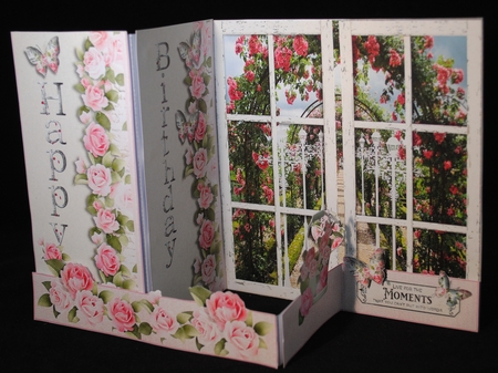 Z Fold Rose Garden including Template by Yvonne Middleton