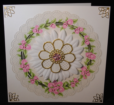 Floral lace Doilies  by Yvonne Middleton