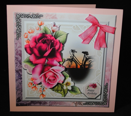 Roses and sycle 2 by Yvonne Middleton
