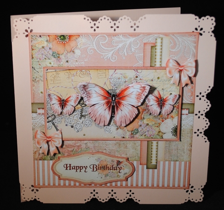 Vintage Shabby Look Letter Butterfly 1439 by Yvonne Middleton