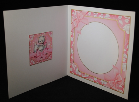 Vintage Kitten Baskets Kit-1-Pink by Yvonne Middleton
