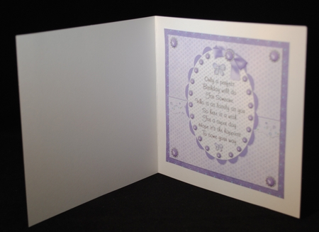 Insert to match Butterfly Trail spread your Wings and Fly Quick Card front by Yvonne Middleton