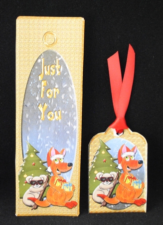 Mini Kit- Christmas Snow Globe- Kanga and Friend #11 by Yvonne Middleton