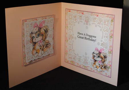 Have A Doggone Great Birthday Topper Plus Insert by Yvonne Middleton