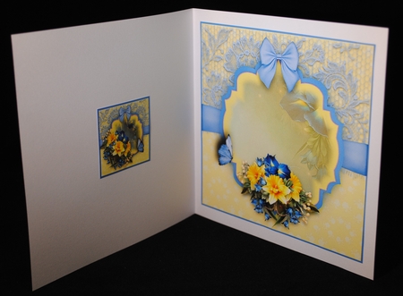 Spring flora and Lace Card Kit by Yvonne Middleton