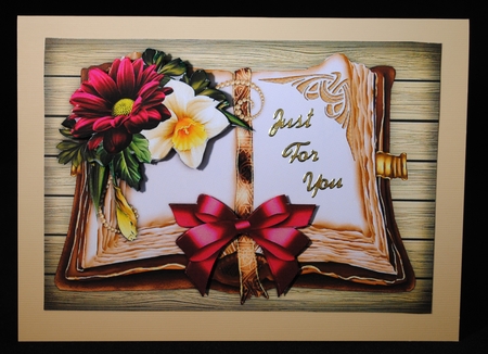 Vintage Book & Spring Flowers  Mini Kit by Yvonne Middleton