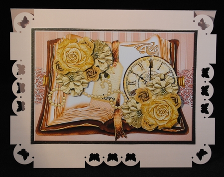Vintage Book & Paper Roses by Yvonne Middleton