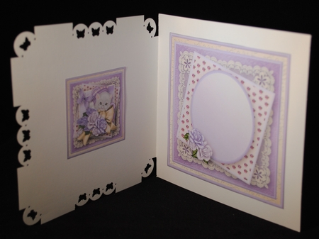 Kitten and Roses Layered Card Mini Kit by Yvonne Middleton