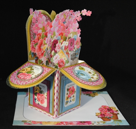 3D POP BOX CARD KIT - VINTAGE GARDEN by Yvonne Middleton