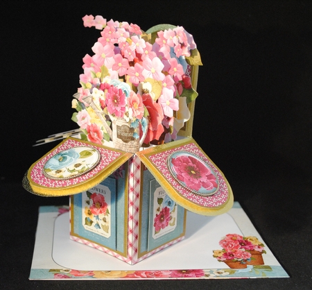 3D POP BOX CARD KIT - VINTAGE GARDEN by Yvonne Middleton