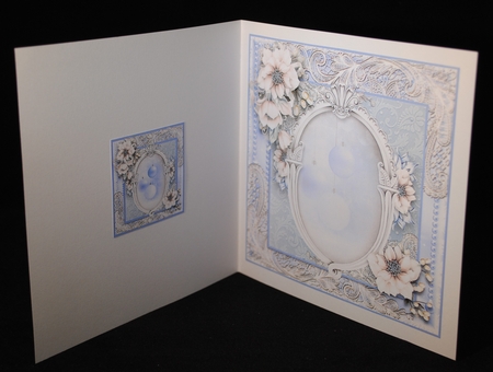 Ice Blue Baubles Card Kit by Yvonne Middleton