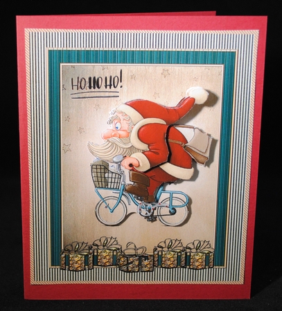 Santa Bike Deliveries by Yvonne Middleton