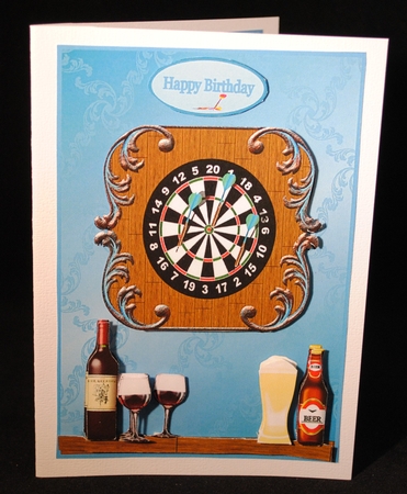 A Game Of Darts And Drinks With Friends by Yvonne Middleton