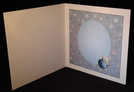 Westie Christmas Insert by Yvonne Middleton