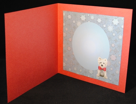 Westie Christmas Insert - Red by Yvonne Middleton