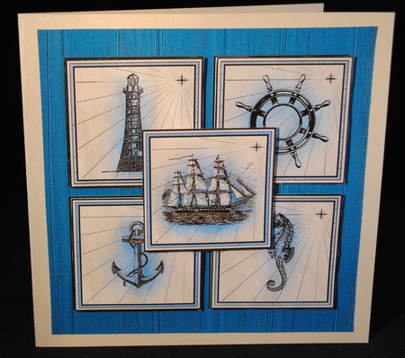 Nautical 4 Square by Yvonne Middleton