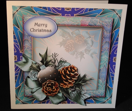 Art Nouveau Bright Christmas - Tiffany Blue by Yvonne Middleton