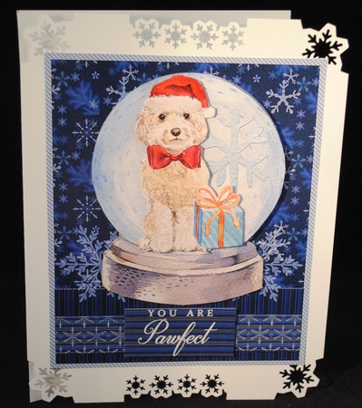 Dogs Christmas Globes by Yvonne Middleton