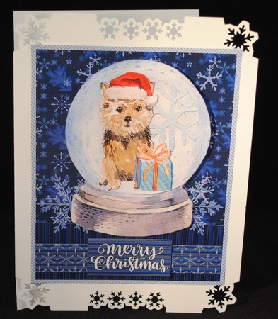 Dogs Christmas Globes by Yvonne Middleton