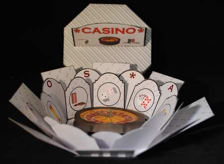 Shades of grey casino mens exploding box card by Yvonne Middleton