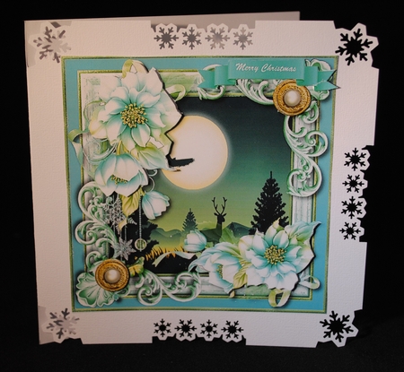 Christmas Wildlife Card Topper  by Yvonne Middleton