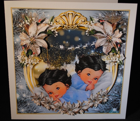 The Christmas Twins Card Kit by Yvonne Middleton