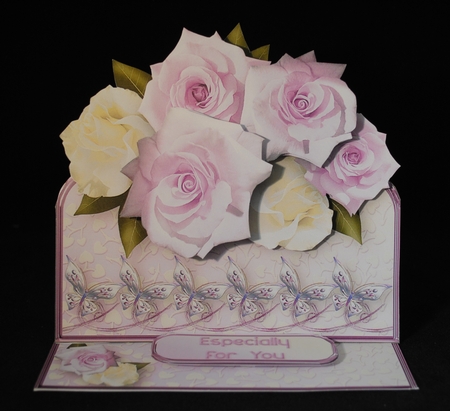 Roses and Butterflies - Easel Card Mini Kit by Yvonne Middleton