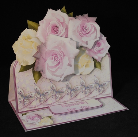 Roses and Butterflies - Easel Card Mini Kit by Yvonne Middleton